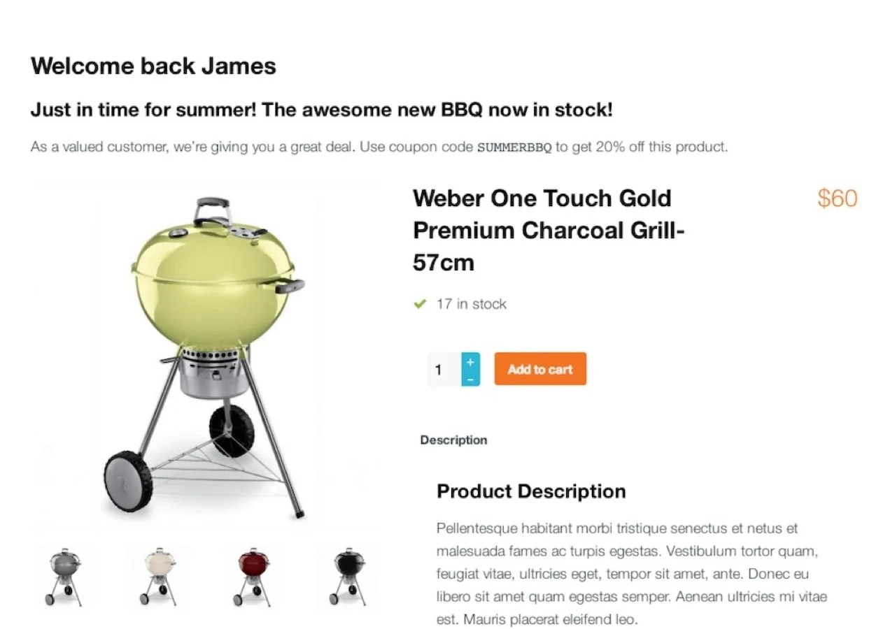 example of a promo created with Splash Popup