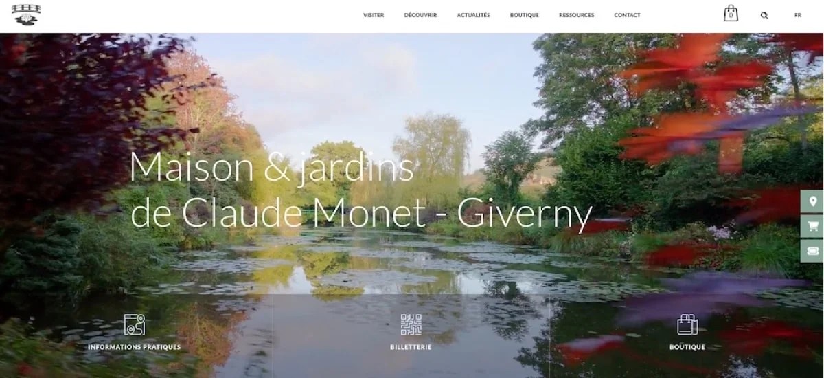the Claude Monet Museum website