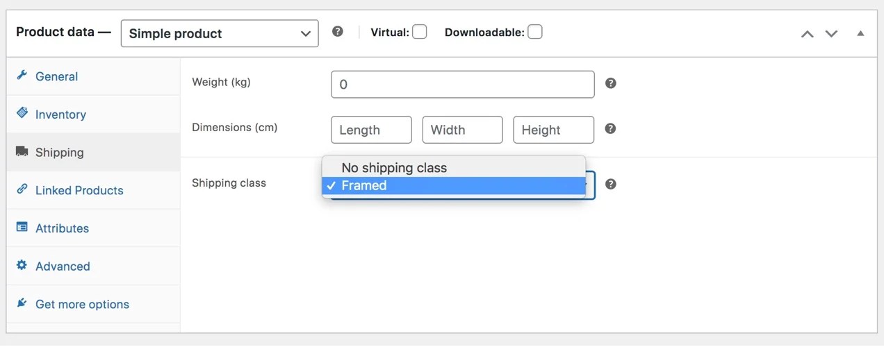 choosing a product class 