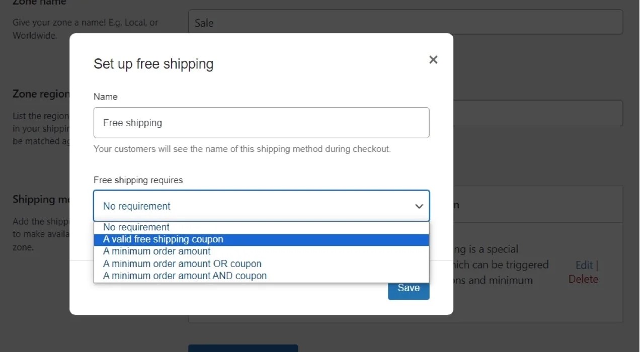 requirements for free shipping