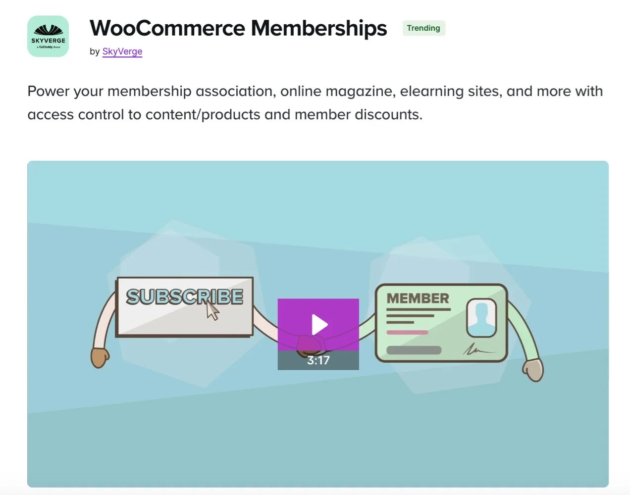 WooCommerce Memberships extension