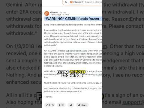 🚨Stop Storing Crypto on Exchanges!