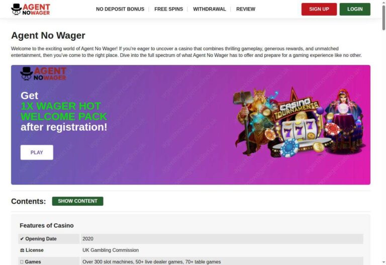 Agent Nowager Casino's Role In The UK Online Gambling Landscape